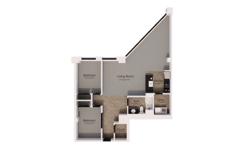 Available 1, or 2 bedroom apartments in Milwaukee, WI Lofts at Plankinton
